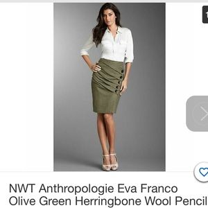 Nwt Anthropology Eva Franco pencil skirt